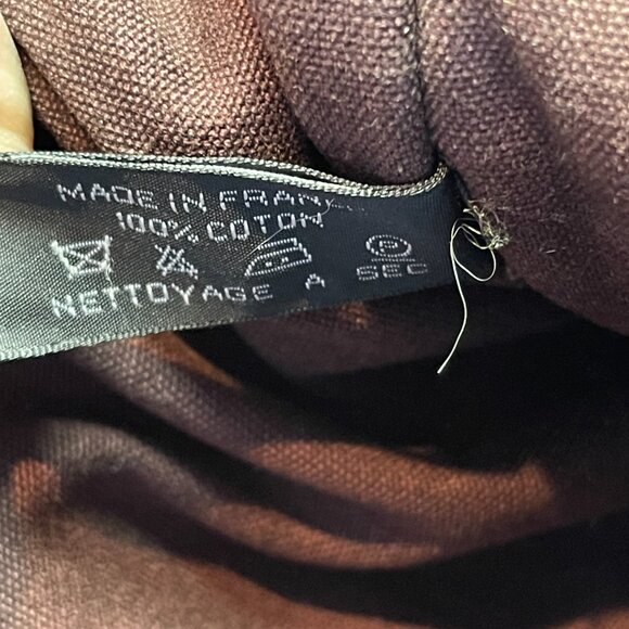 Hermes Vintage Hermès Toile Fourre-Tout MM - Brown/Red - Preowned - Picture 15 of 15